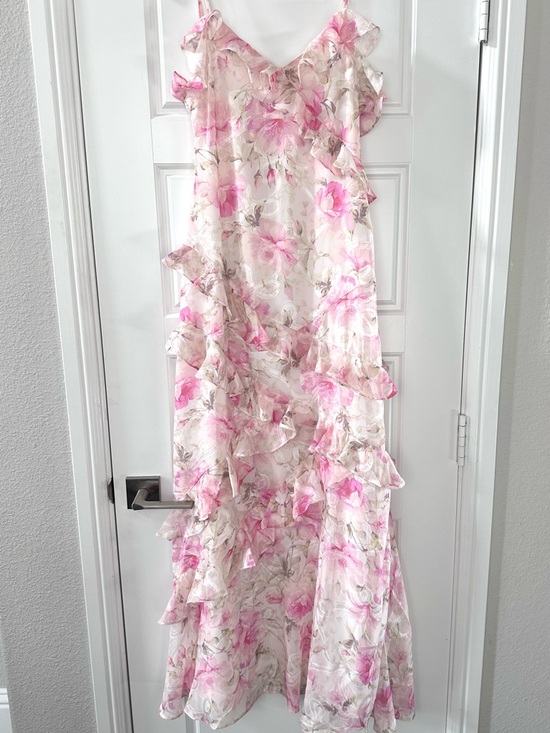 Altar\'d State Mirelda Pink Floral Ruffle Maxi Dress - Spring 2026  Collection